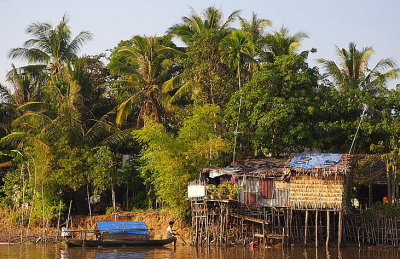 House along Mekong Delta