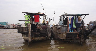 Mekong Delta: boat house