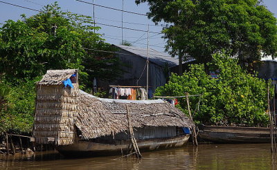 Mekong Delta: boat house