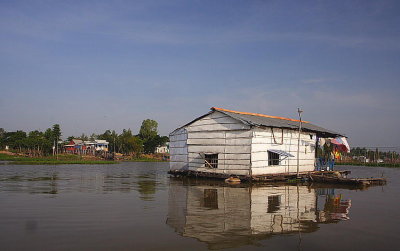 Mekong Delta: floating house