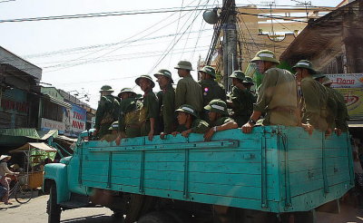 Military convoy