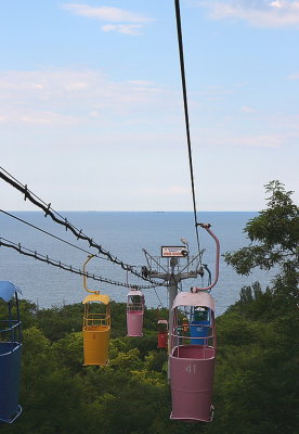Odessa: cable cart to beach