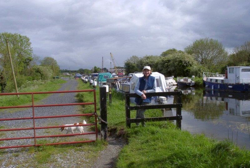 me at the canal (Robertstown) and Foxy rambling