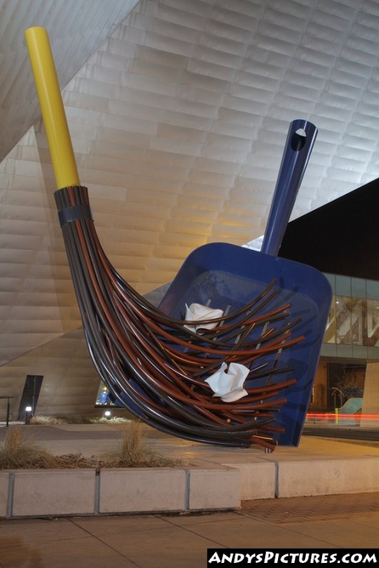 Denver Art Museum at Night