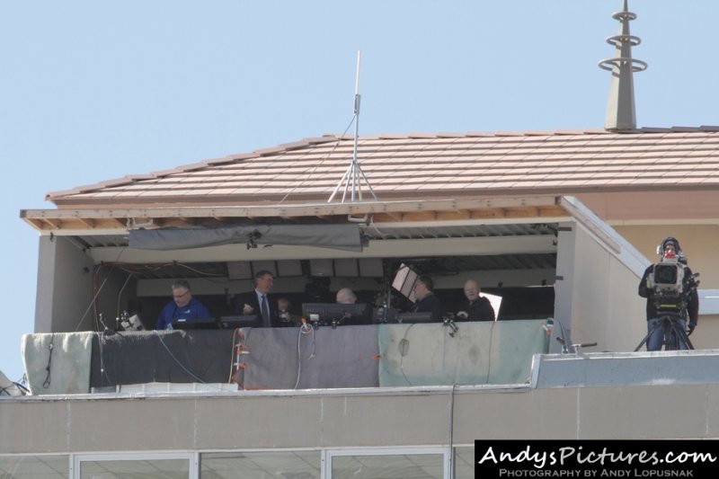 CBS Sports broadcast booth