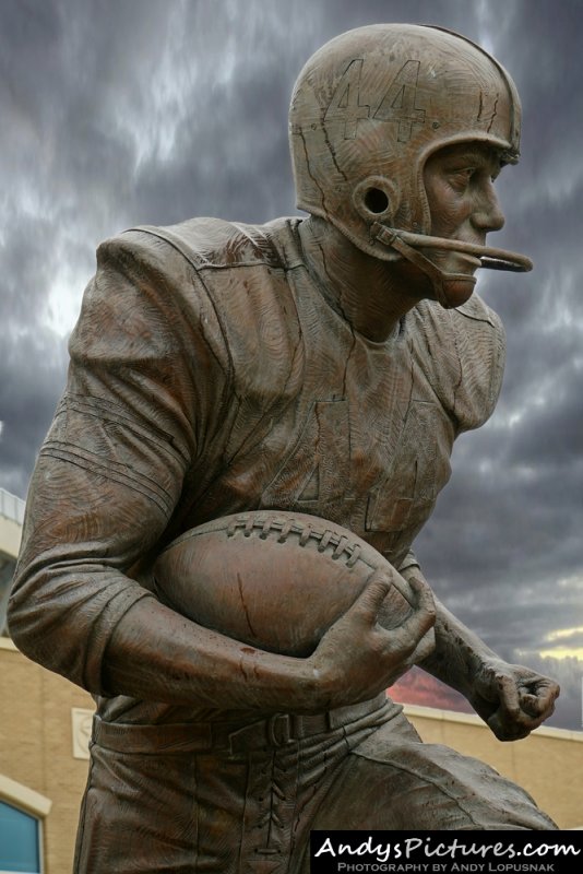 John David Crow statue at Kyle Field - College Station, TX