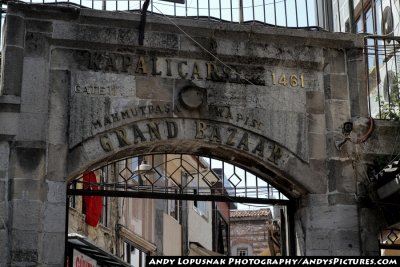 Entrance gate to the Grand Bazaar