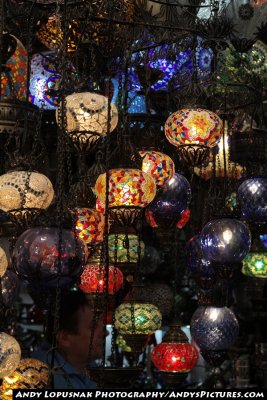 Lights for a=sale at the Grand Bazaar