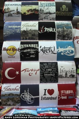 Istanbul T-shirts at the Grand Bazaar