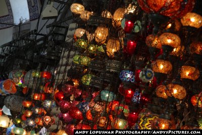 Lights for sale at the Grand Bazaar