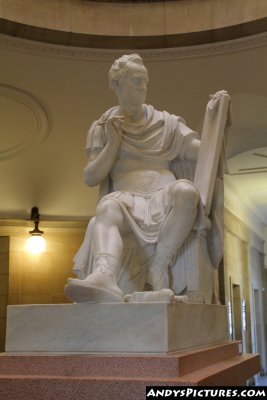 George Washington statue inside the North Carolina State Capital Building 