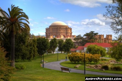 Palace of Fine Arts as seen from the Presidio