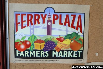 San Francisco's Ferry Building Farmer's Market Sign