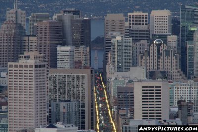 View of downtown San Francisco from Twin Peaks