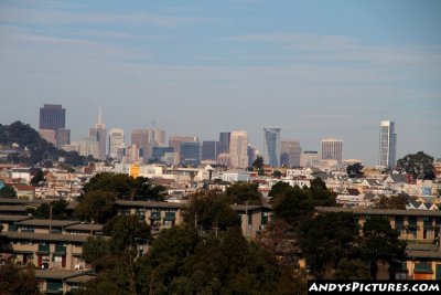 Downtown San Francisco at seen from Candlestick Park