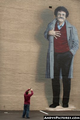 Kurt Vonnegut Mural - Indianapolis, IN