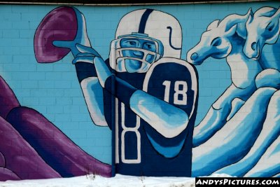 Lucas Oil Stadium (Colts Mural)