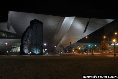 Denver Art Museum at Night