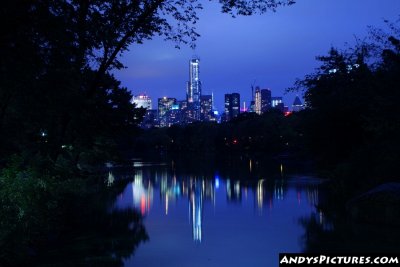 Midtown New York from Central Park at Night