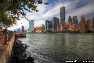 New York City Skyline & the UN Building from Roosevelt Island