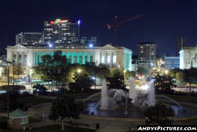 Swann Memorial Fountain at Night