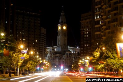 Philadelphia's City Hall at Night