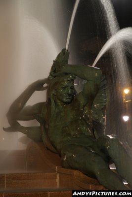 Swann Memorial Fountain at Night