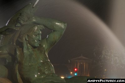 Swann Memorial Fountain at Night