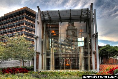 Liberty Bell Center with reflection of Independence Hall