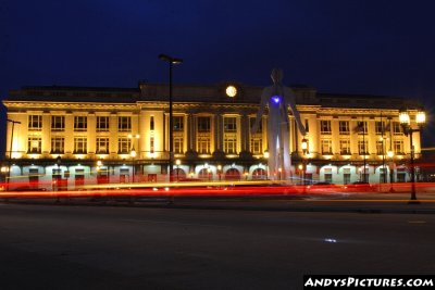 Baltimore's Penn Station at Night