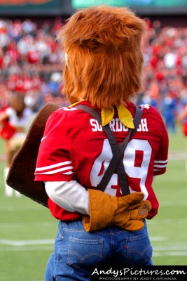 San Francisco 49ers mascot Sourdough Sam