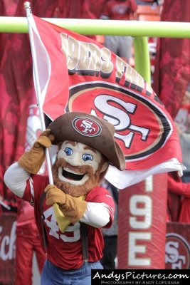 San Francisco 49ers mascot Sourdough Sam