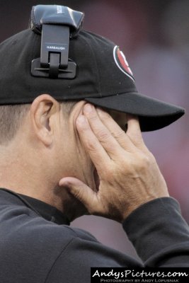 San Francisco 49ers head coach Jim Harbaugh