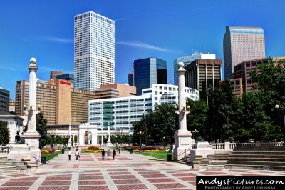 Downtown Denver from Civic Center Park