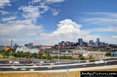 Downtown Denver from Sports Authority Field