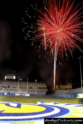 Postgame fireworks at Spartan Stadium - San Jose, CA