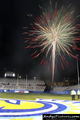 Postgame fireworks at Spartan Stadium - San Jose, CA