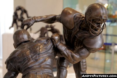Denver Broncos sculpture