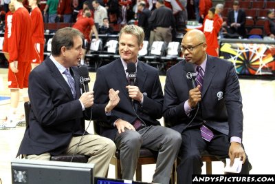 CBS Sports lead college basketball announcers - Jim Nantz, Steve Kerr & Clark Kellogg