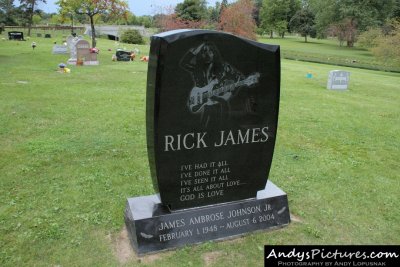 Rick James Burial Site