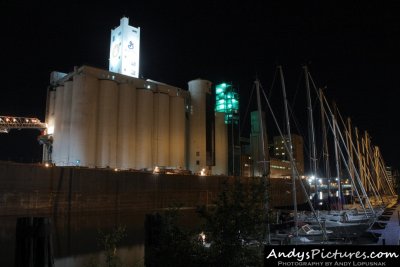 General Mills Grain Elevator at Night