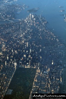 Aerial photo of NYC