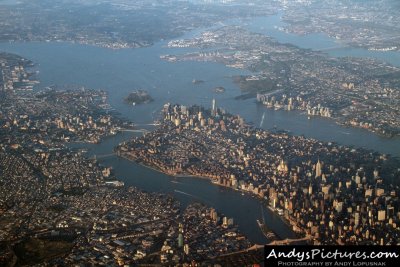 Aerial photo of NYC