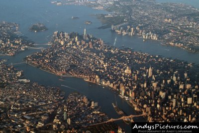 Aerial photo of NYC