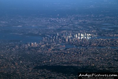 Aerial photo of NYC