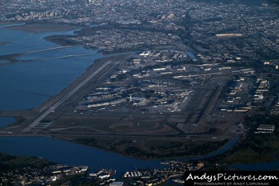 Aerial photo of JFK airport
