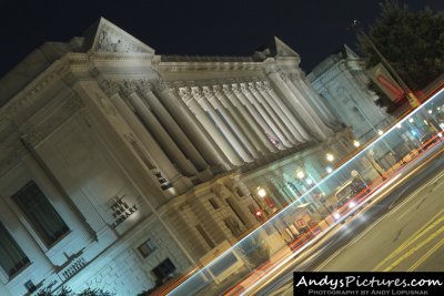 Philadelphia Free Library at Night