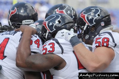 Houston Texans huddle