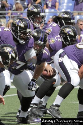 Baltimore Ravens offensive unit
