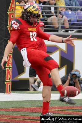 Maryland Terrapins punter Brendan Magistro